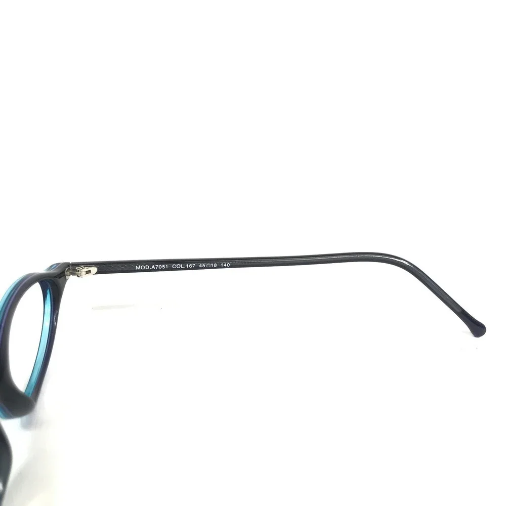 OGI Eyeglasses Frames MOD.A7051 COL.167 Blue Round Full Rim 45-18-140